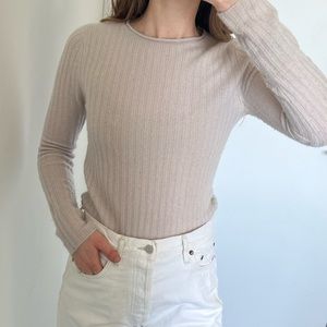 Something Navy Cashmere Sweater size S